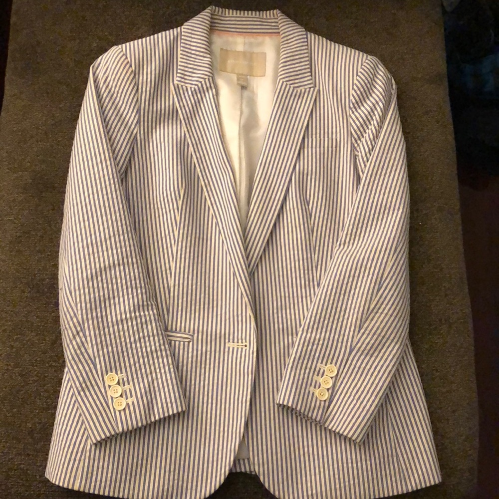 Banana Republic 6P Seersucker Blazer
